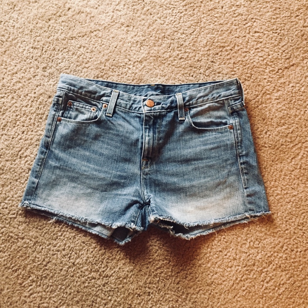 J. Crew Distressed Jean Shorts